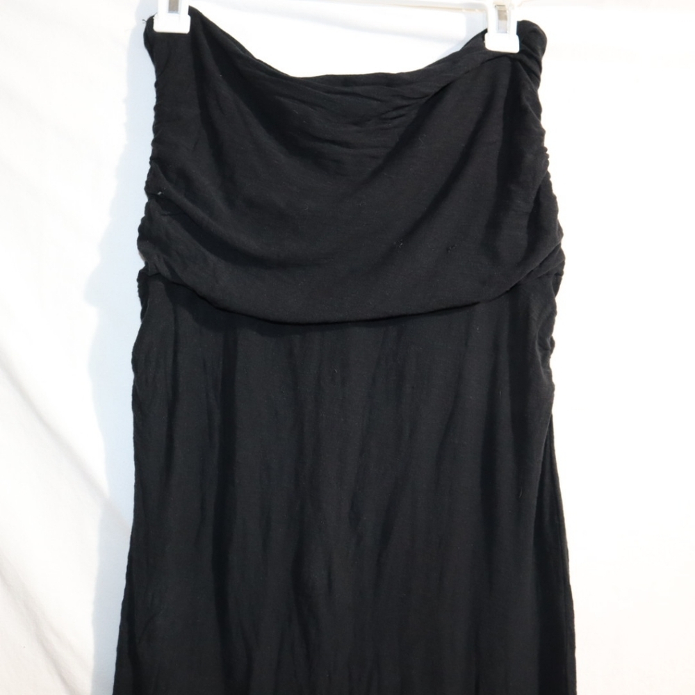 James Perse Tube Top Sleeveless Black Dress Size 3 USA Large - Picture 10 of 13